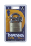 Defender 50mm Brass Padlock